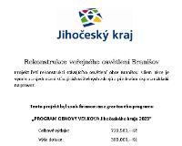 Rekonstrukce veřejn&eacute;ho osvětlen&iacute; obce Brani&scaron;ov